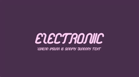 electronic font download.